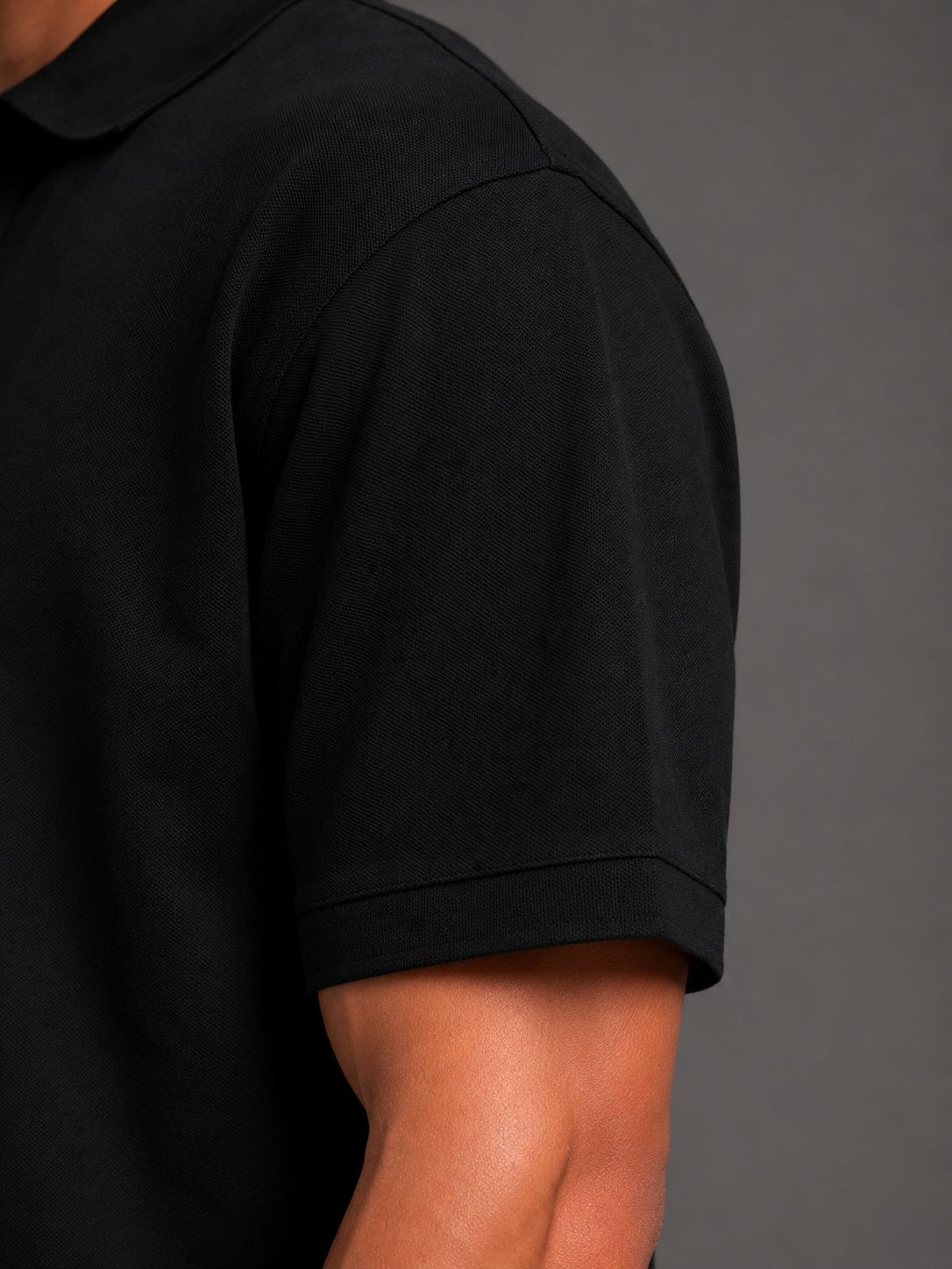 Raqy black polo-shirt