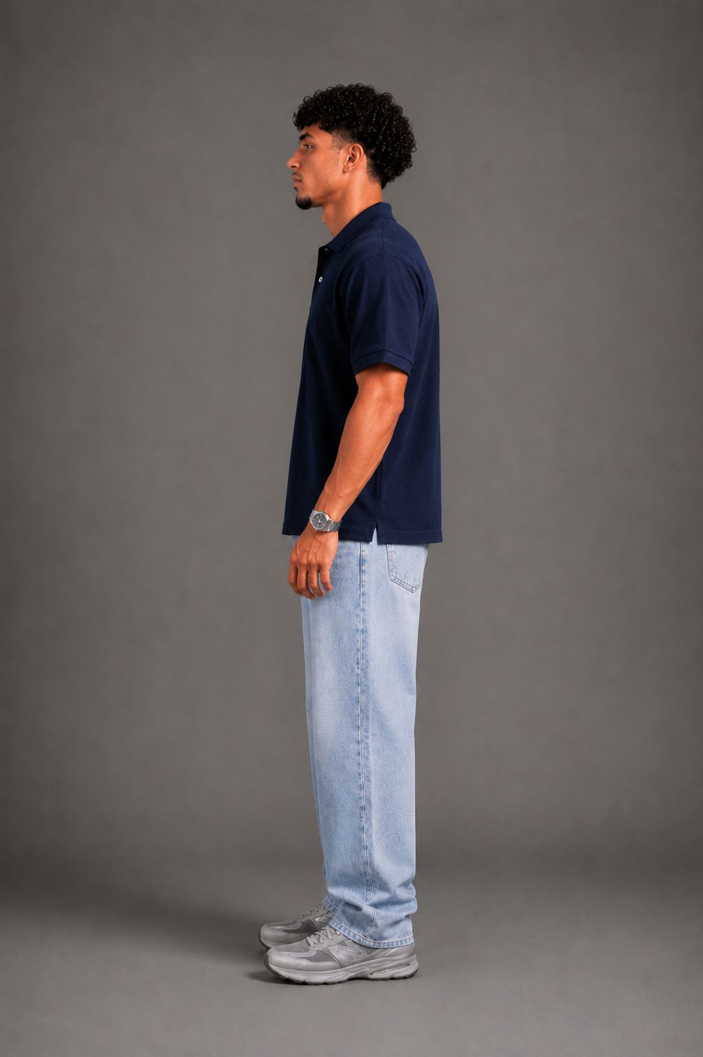 Raqy navy polo-shirt
