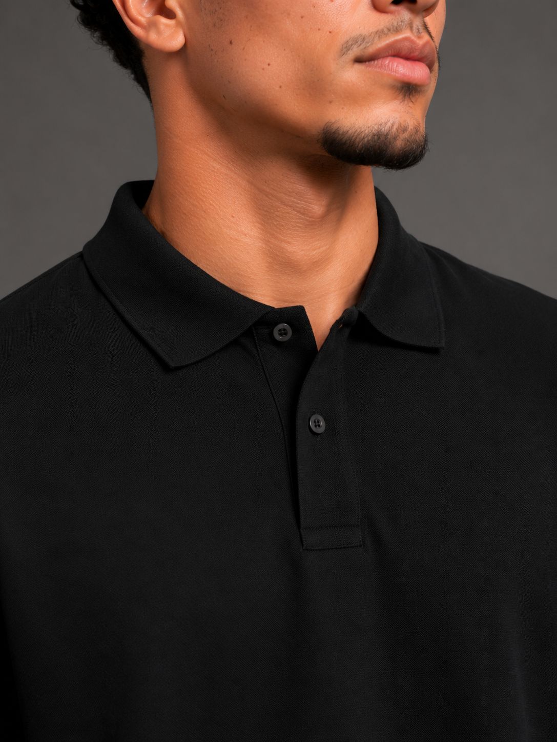 Raqy black polo-shirt