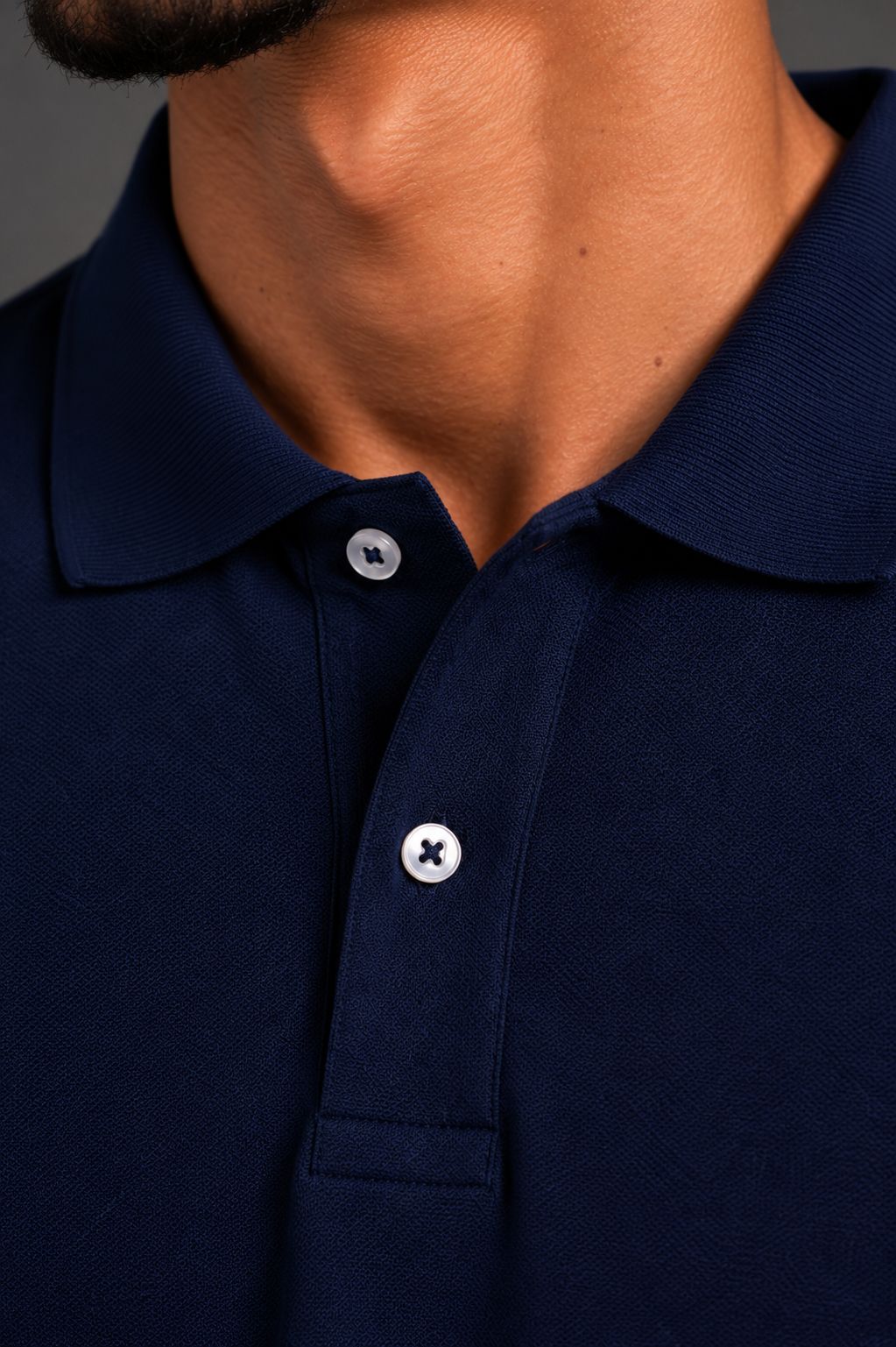 Raqy navy polo-shirt