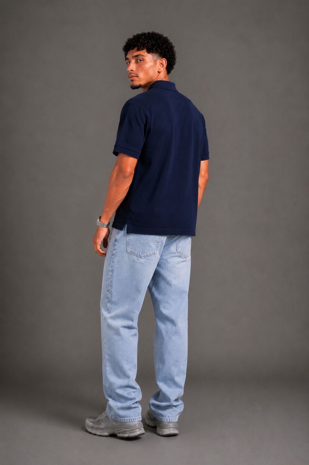 Raqy navy polo-shirt