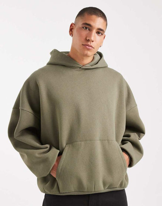 Oversized olive Hoodie