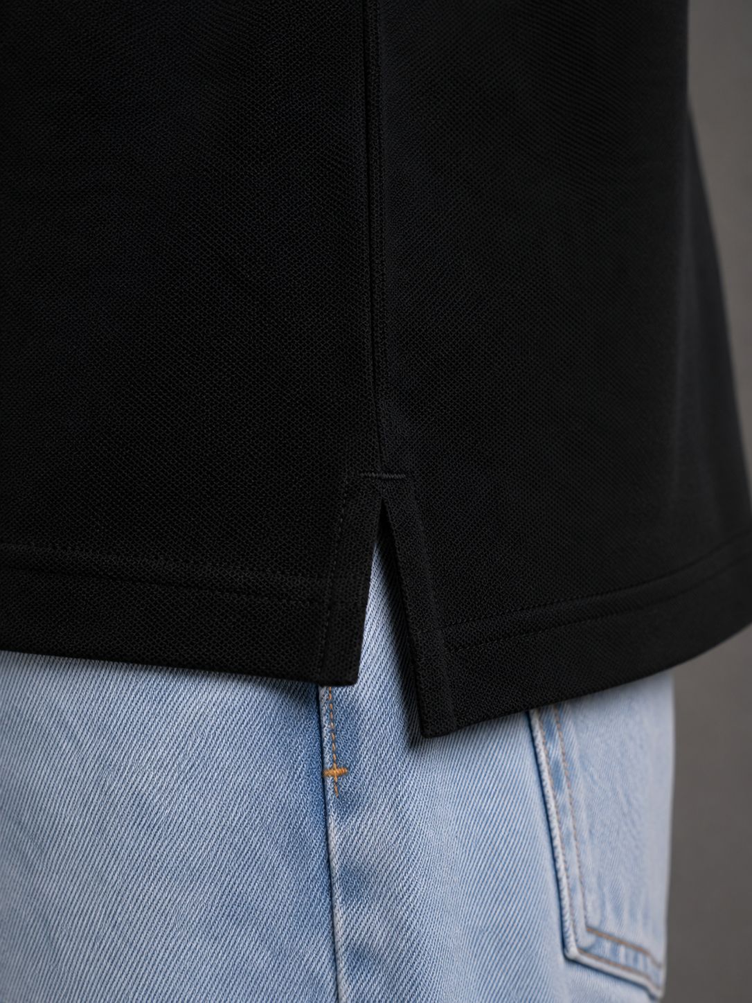 Raqy black polo-shirt