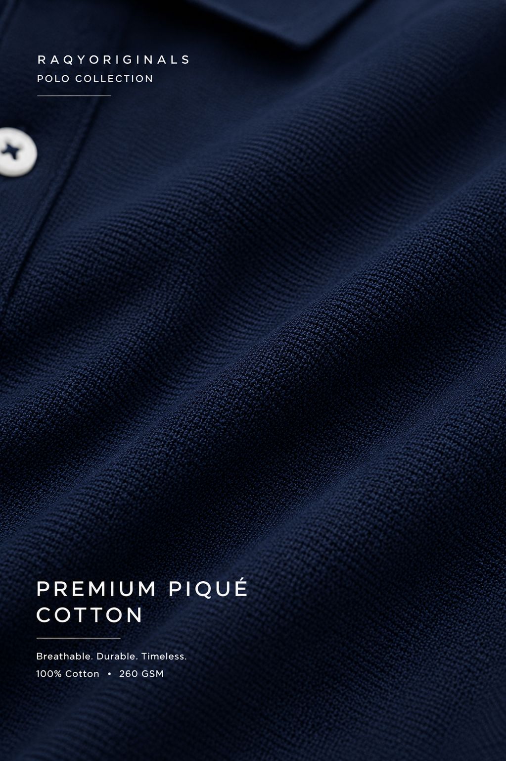 Raqy navy polo-shirt
